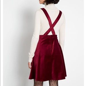 ModCloth Cupcake Consultant Velvet Jumper